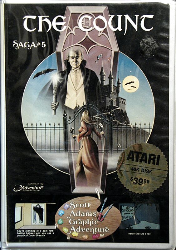 Front Cover for Scott Adams' Graphic Adventure #5: The Count (Atari 8-bit)