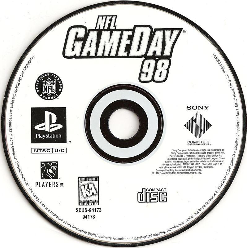 Buy PlayStation NFL Gameday '98