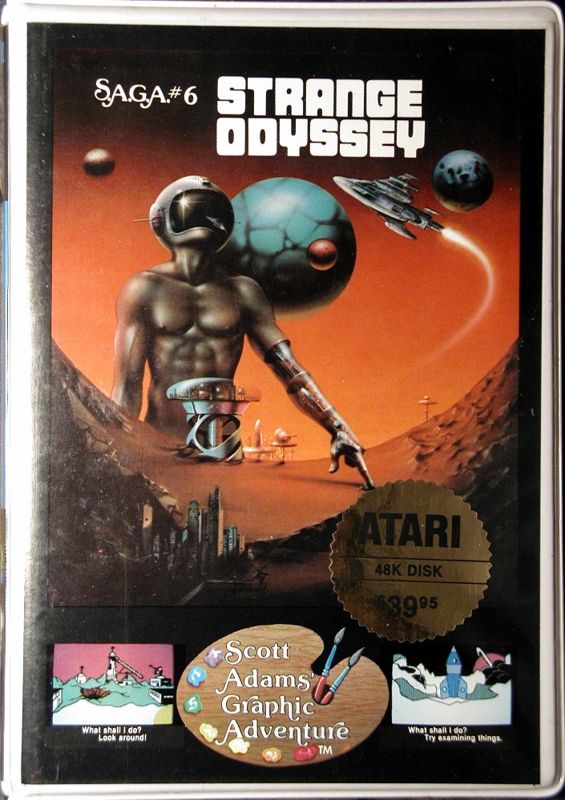Front Cover for Scott Adams' Graphic Adventure #6: Strange Odyssey (Atari 8-bit)