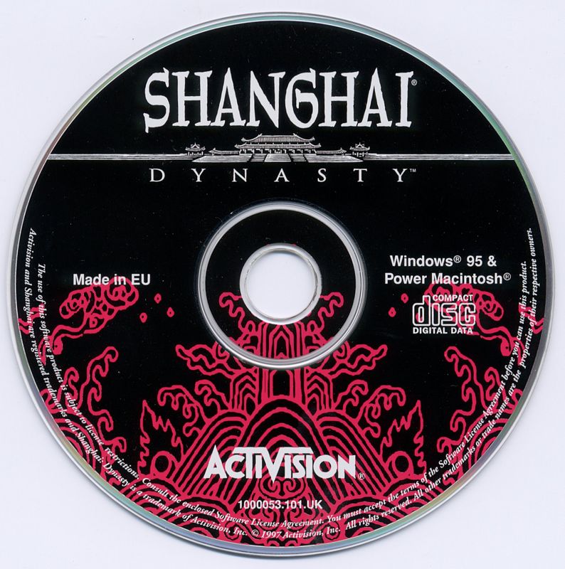 Media for Shanghai: Dynasty (Macintosh and Windows)
