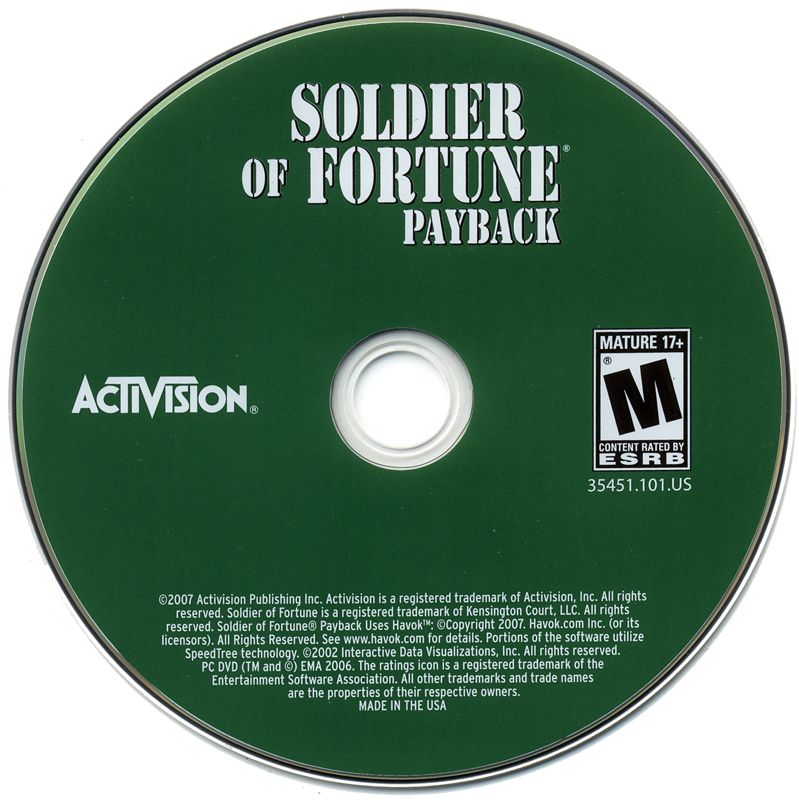 Media for Soldier of Fortune: Payback (Windows)