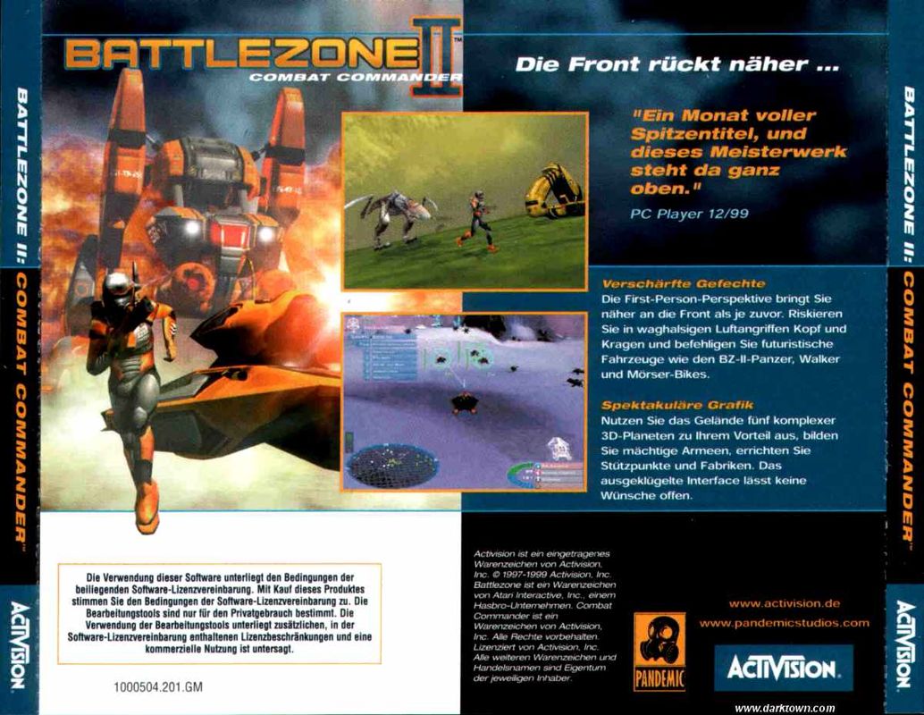 Other for Battlezone II: Combat Commander (Windows): Jewel Case - Back