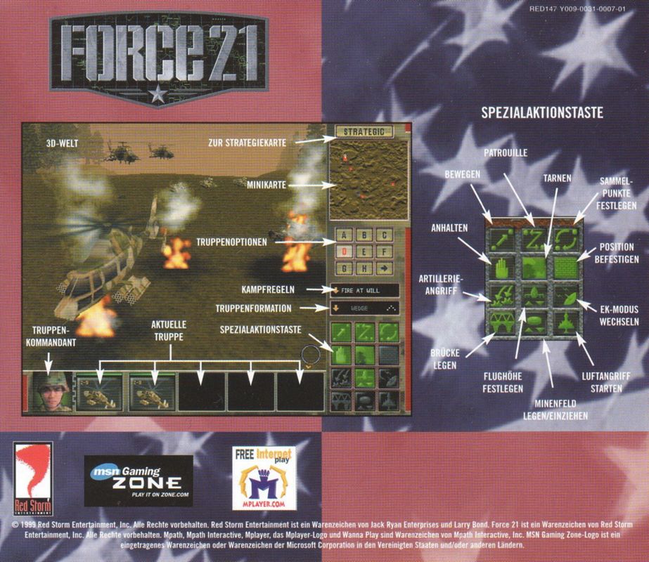 Other for Force 21 (Windows): Jewel Case - Back