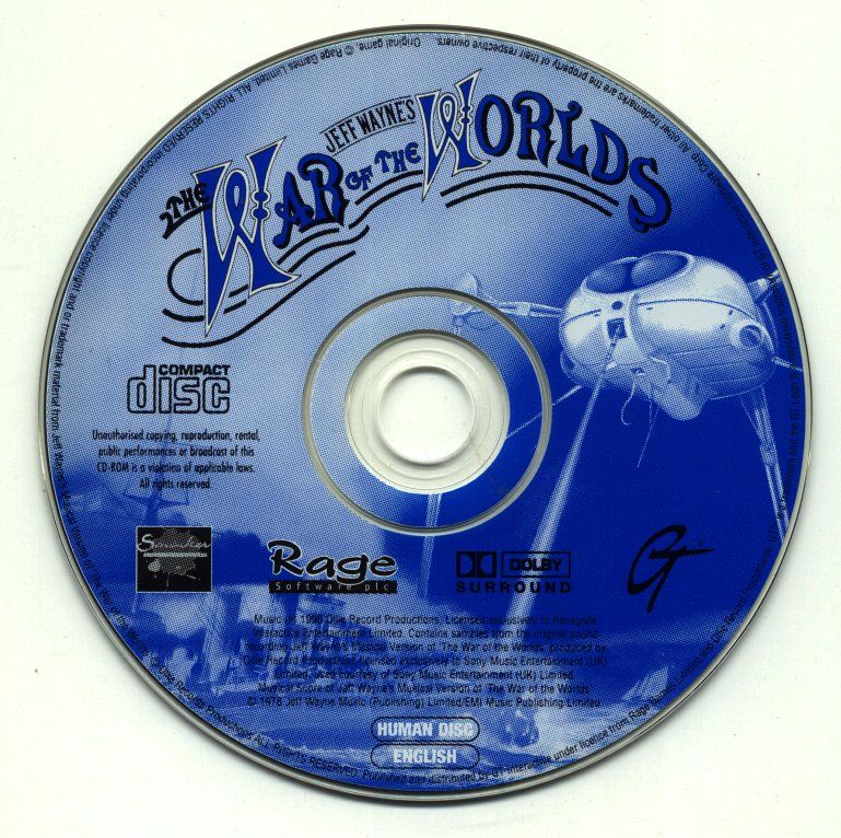 Media for Jeff Wayne's The War of the Worlds (Windows) (Best of Infogrames release): Human Disc