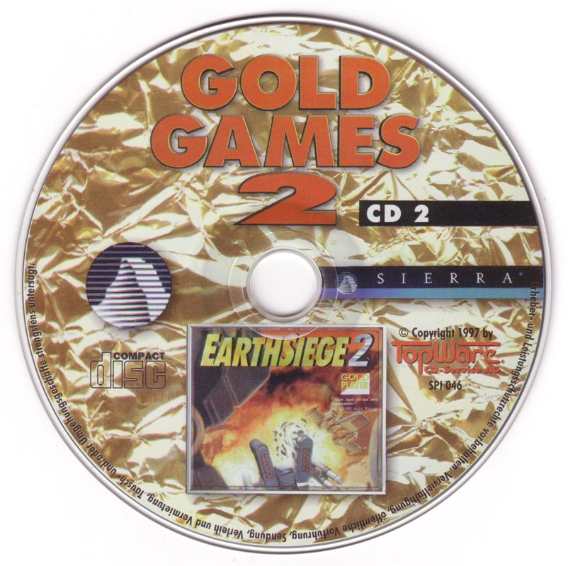 Media for Gold Games 2 (DOS and Windows): Earthsiege 2 Disc