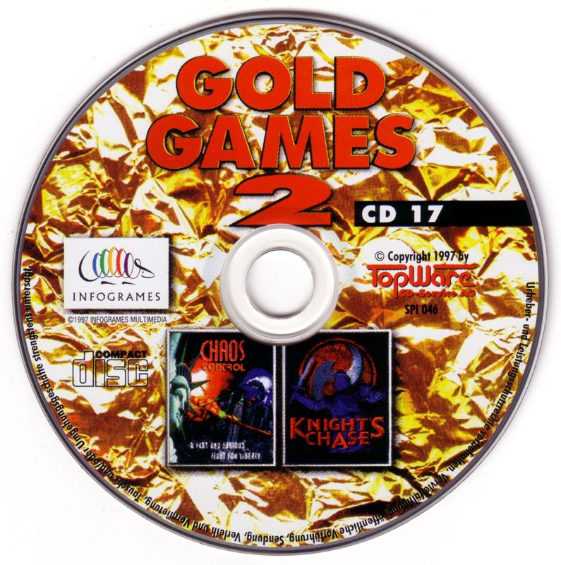 Media for Gold Games 2 (DOS and Windows): Chaos Control/Knigt's Chase Disc