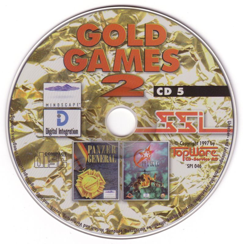 Media for Gold Games 2 (DOS and Windows): Panzer General/Hind Disc