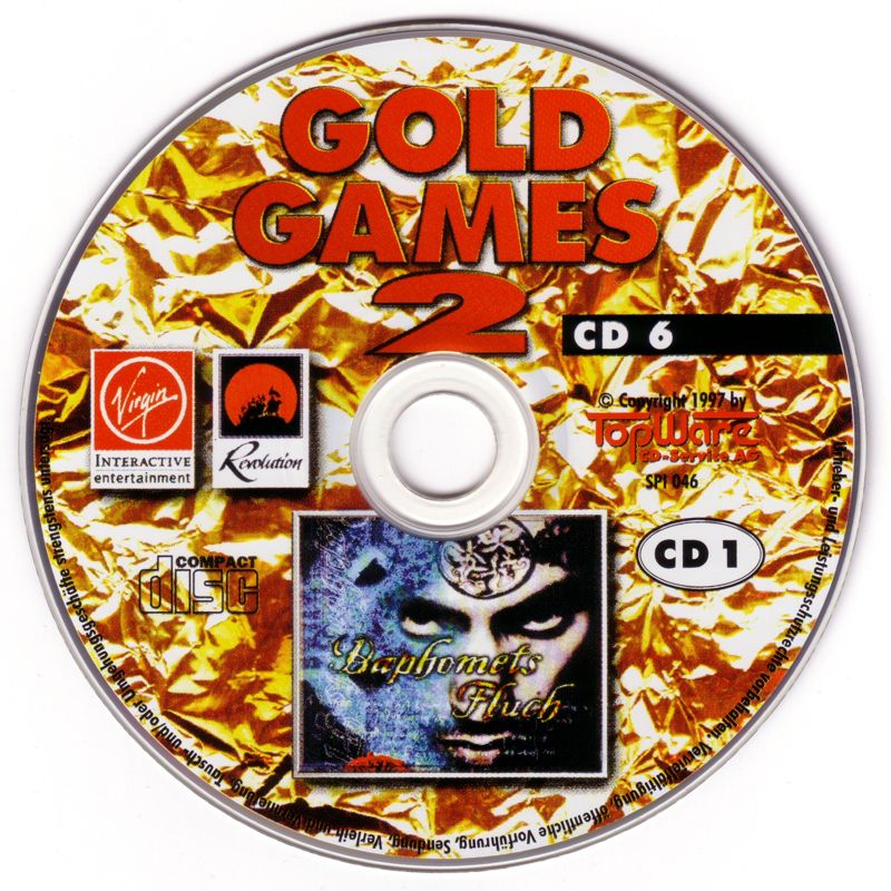 Media for Gold Games 2 (DOS and Windows): Broken Sword Disc 1/2