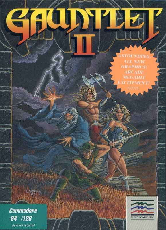 Front Cover for Gauntlet II (Commodore 64)