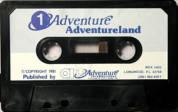 Media for Adventureland (Atari 8-bit) (Styrofoam Folder)