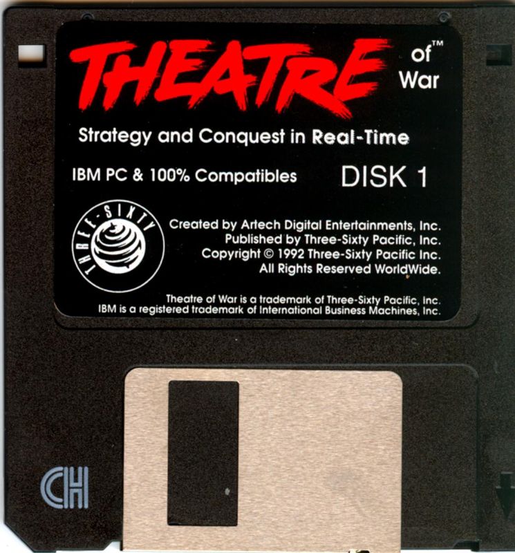 Media for Theatre of War (DOS) (3.5" disk release): Disk 1/2
