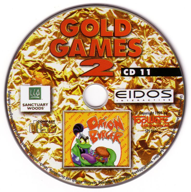 Media for Gold Games 2 (DOS and Windows): Orion Burger Disc