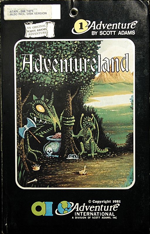 Front Cover for Adventureland (Atari 8-bit) (Styrofoam Folder)
