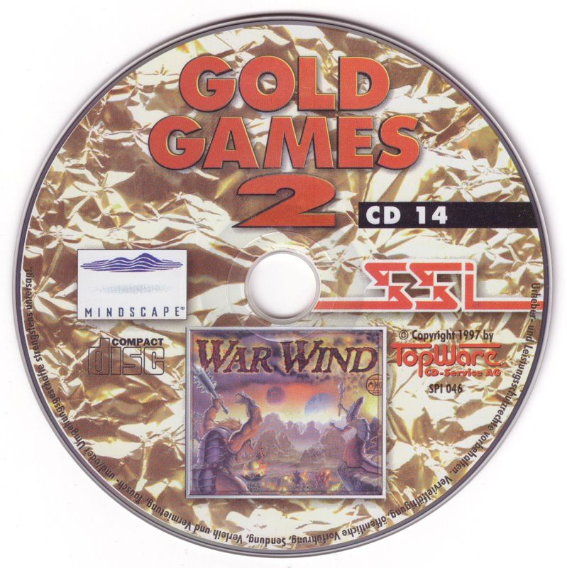 Media for Gold Games 2 (DOS and Windows): War Wind Disc