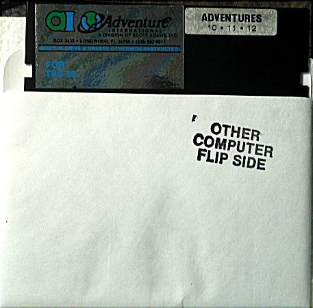 Media for Adventure Value Pack #4 (Atari 8-bit and TRS-80) (Styrofoam Folder)