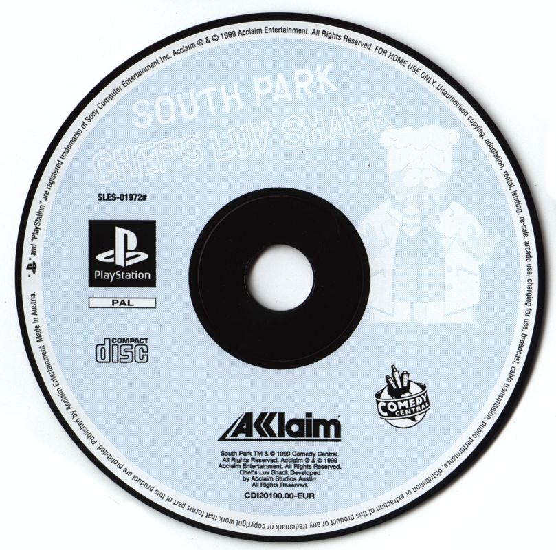 Media for South Park: Chef's Luv Shack (PlayStation) (Value Series release)
