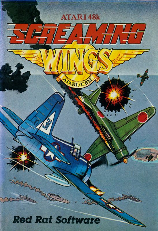 Front Cover for Screaming Wings (Atari 8-bit)