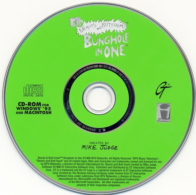 Media for MTV's Beavis and Butt-Head: Bunghole in One (Windows)