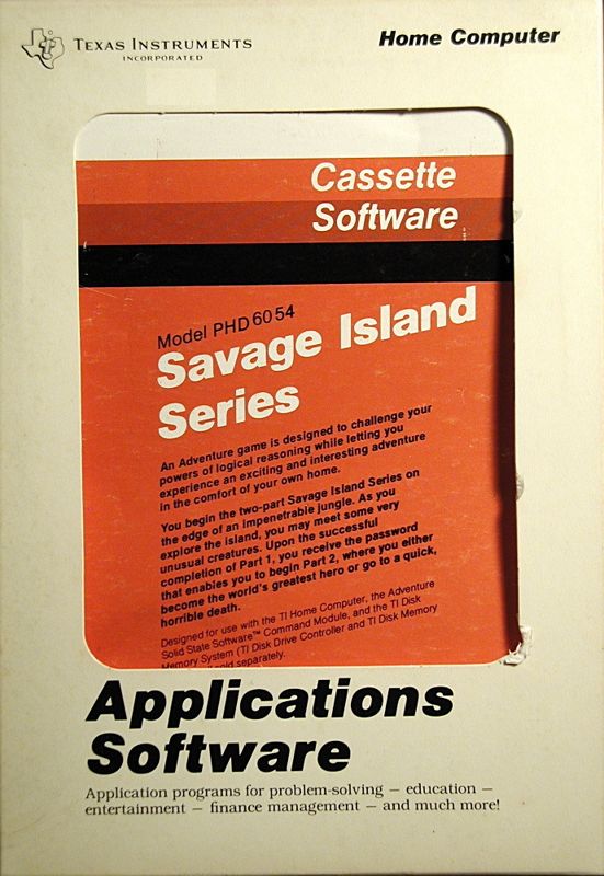 Front Cover for Savage Island Series (TI-99/4A)