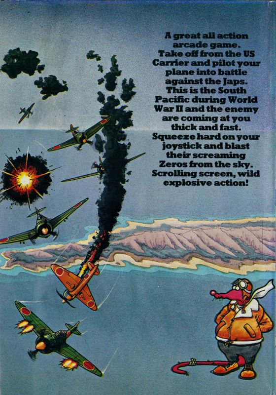 Back Cover for Screaming Wings (Atari 8-bit)