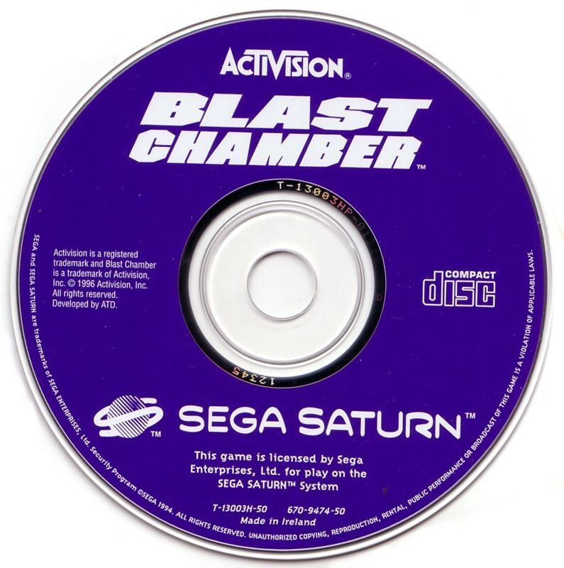 Media for Blast Chamber (SEGA Saturn)
