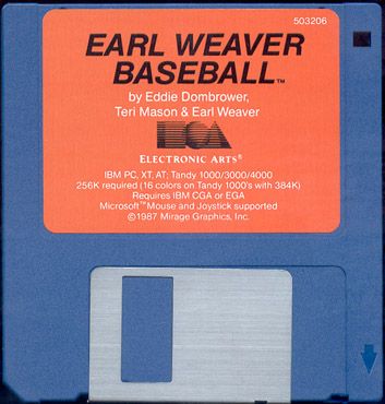 Media for Earl Weaver Baseball (DOS) (Dual Media Release)