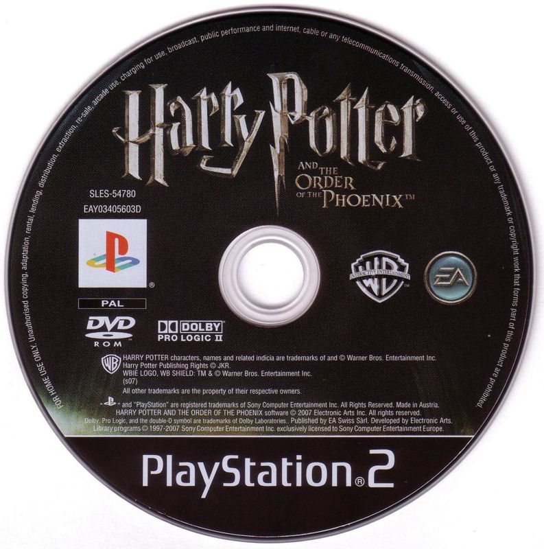 Media for Harry Potter and the Order of the Phoenix (PlayStation 2)