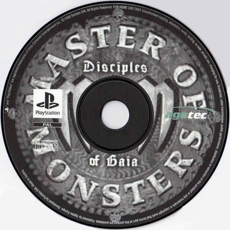 Media for Master of Monsters: Disciples of Gaia (PlayStation)