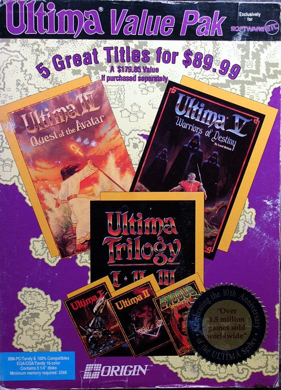 Front Cover for Ultima Value Pak (DOS)