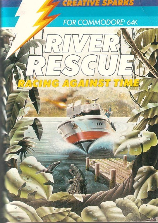 Front Cover for River Rescue: Racing Against Time (Commodore 64)