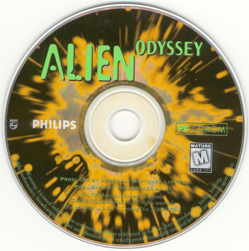 Media for Alien Odyssey (DOS)