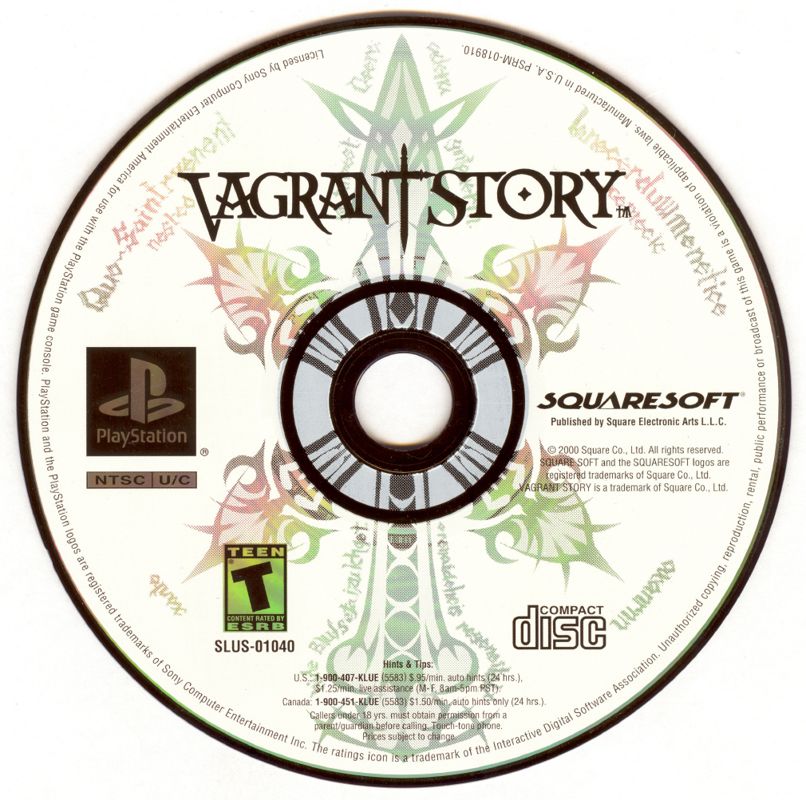 Media for Vagrant Story (PlayStation)