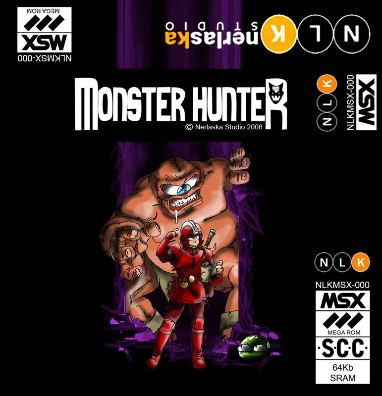 Media for Monster Hunter (MSX): Cartridge label