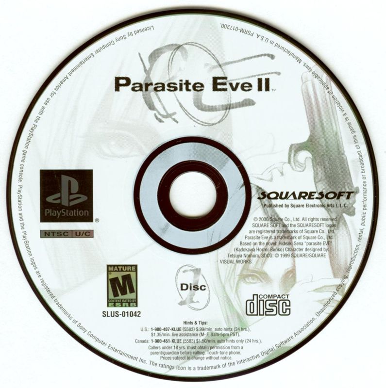 Parasite Eve II cover or packaging material - MobyGames