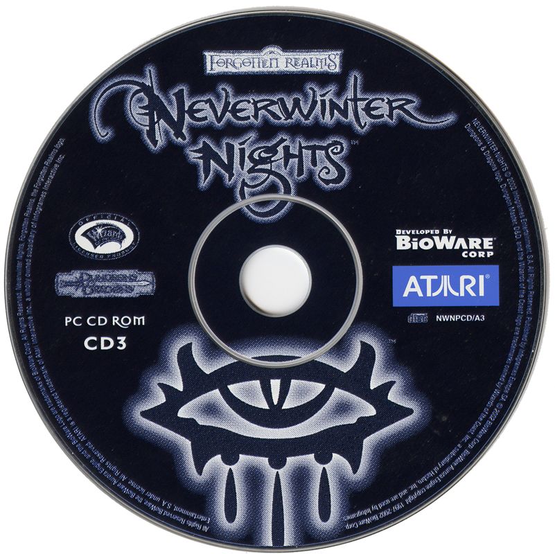 Media for Neverwinter Nights (Windows): Disc 3