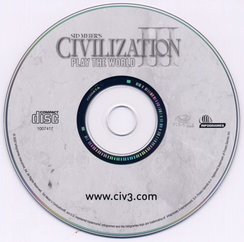 Media for Sid Meier's Civilization III: Play the World (Windows)