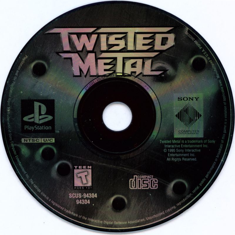 Media for Twisted Metal (PlayStation) (Greatest Hits release)