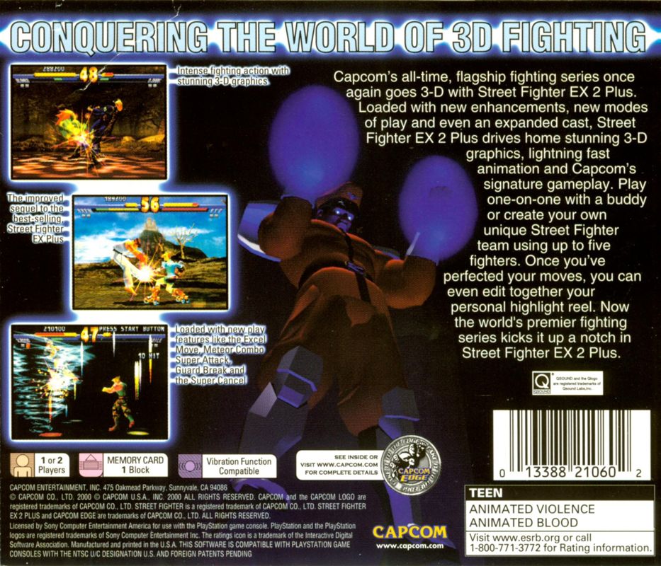 Street Fighter EX2 Plus cover or packaging material - MobyGames Street Fighter EX2 Plus cover or packaging material - MobyGames