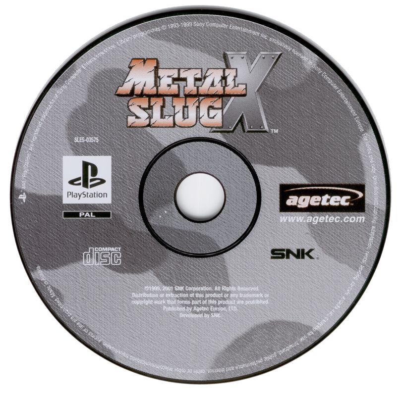 Media for Metal Slug X (PlayStation)