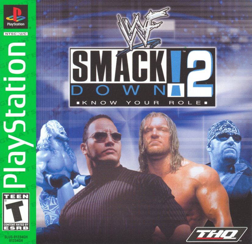 Front Cover for WWF Smackdown! 2: Know Your Role (PlayStation) (Greatest Hits Release)