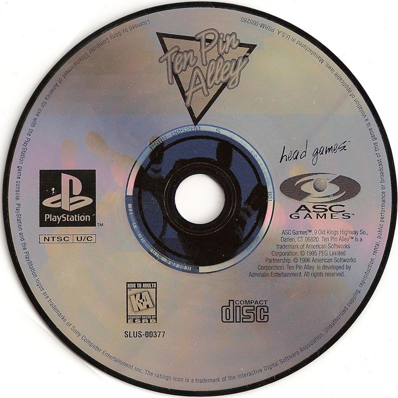 Media for Ten Pin Alley (PlayStation)