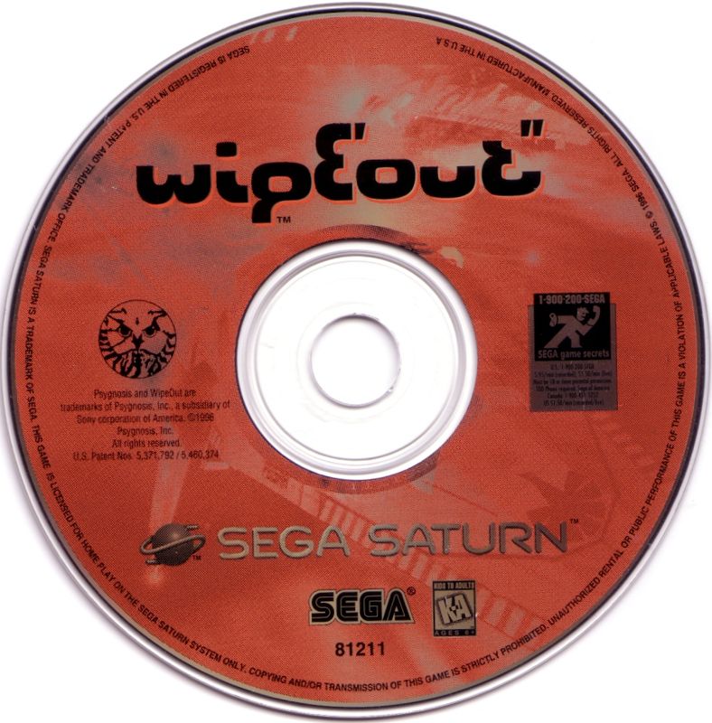 Media for WipEout (SEGA Saturn)
