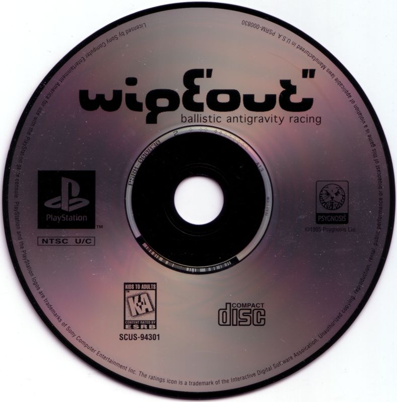 Media for WipEout (PlayStation) (Greatest Hits release)