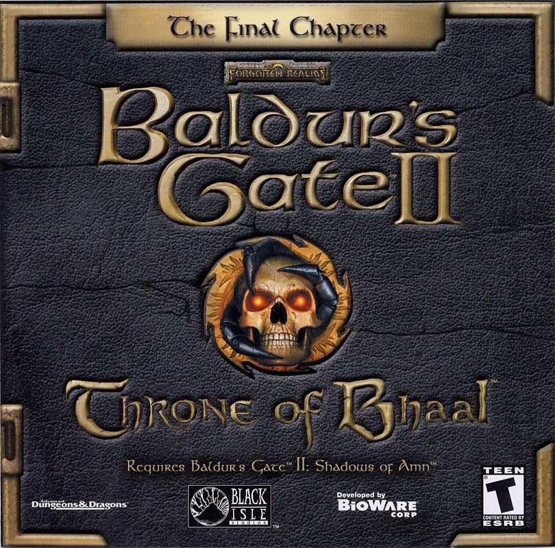 Other for Baldur's Gate II: Throne of Bhaal (Windows): Jewel Case - Front