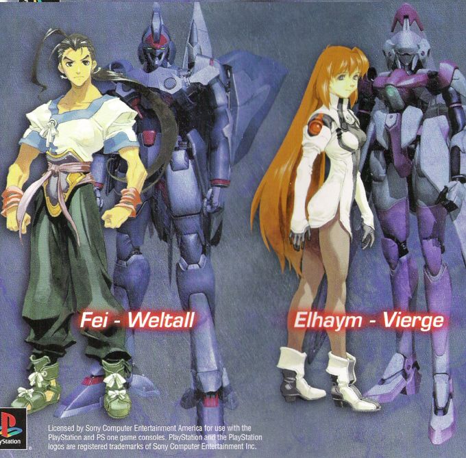 Inside Cover for Xenogears (PlayStation) (Greatest Hits release): Left