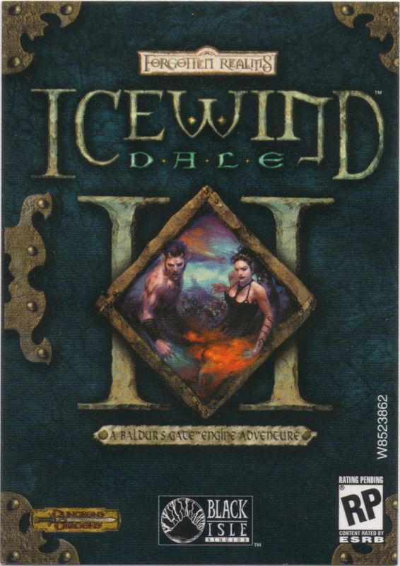 Other for Icewind Dale II: Adventure Pack (Windows): Trading cards - Back