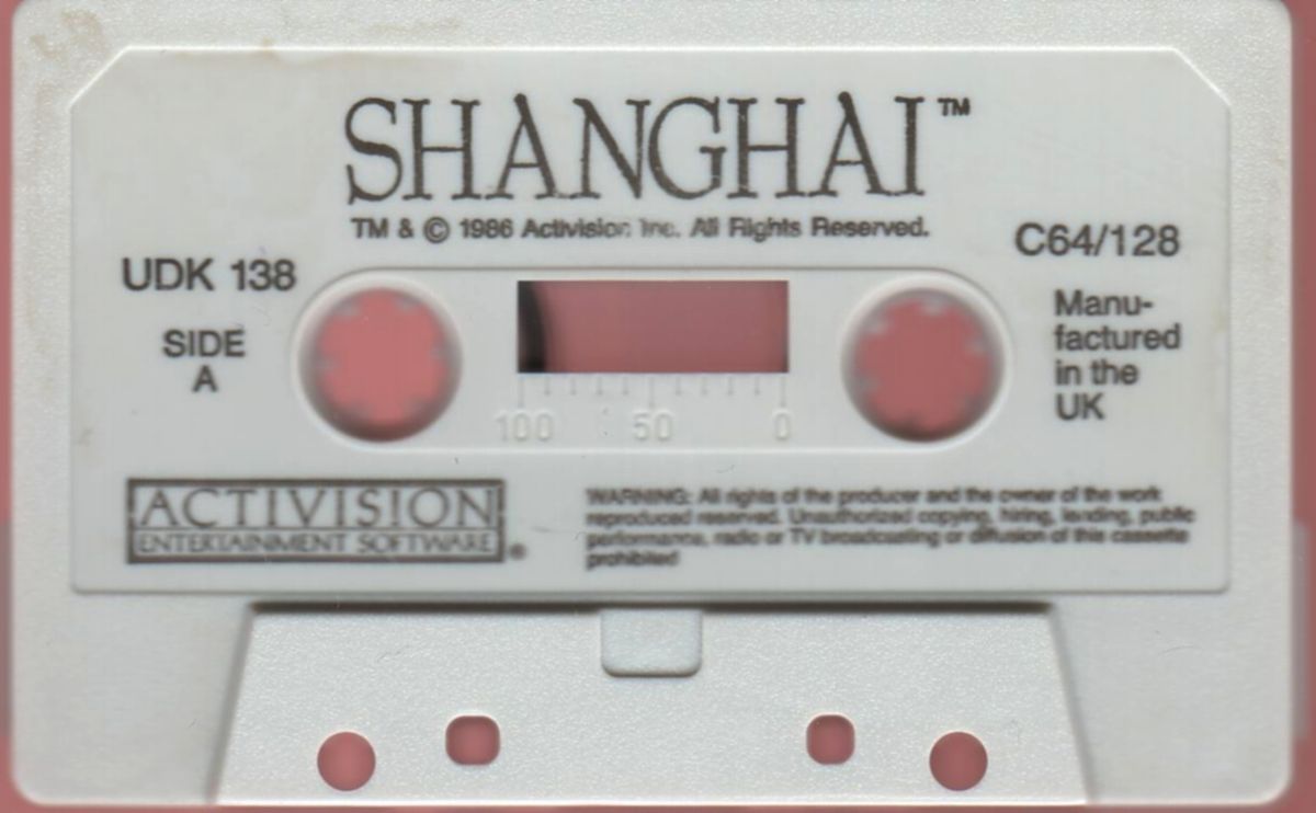 Media for Shanghai (Commodore 64) (Cassette Keep Case)