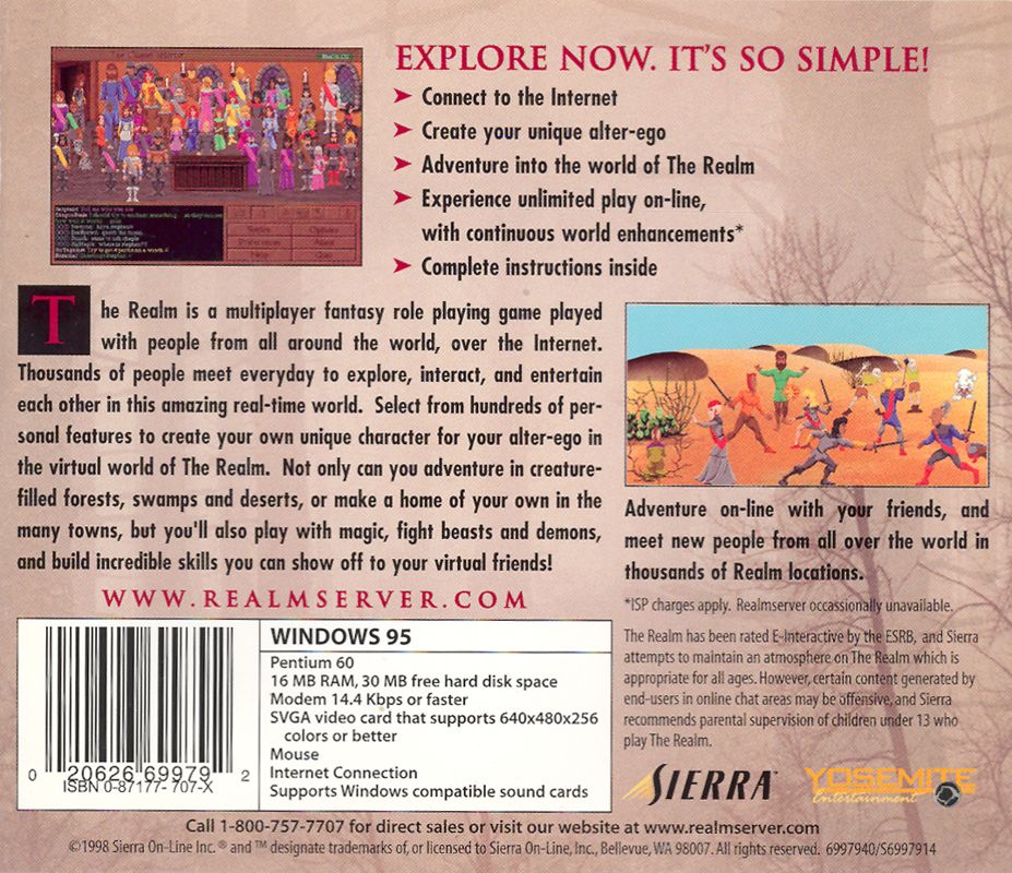 Back Cover for The Realm (Windows)