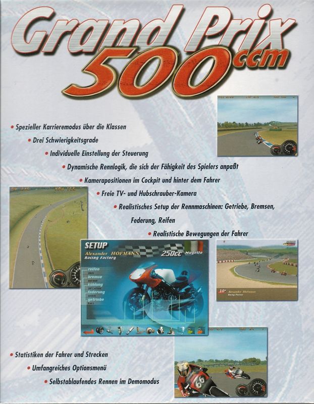 Inside Cover for Extreme 500 (Windows): Left Flap