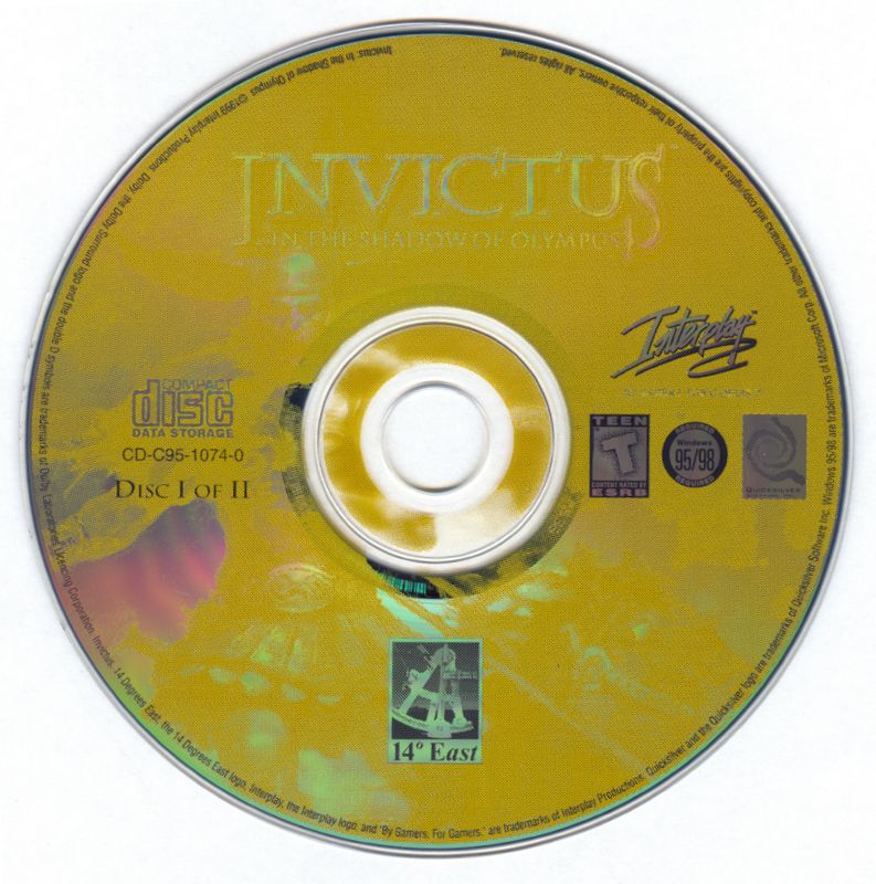 Media for Invictus: In the Shadow of Olympus (Windows): Disc 1/2